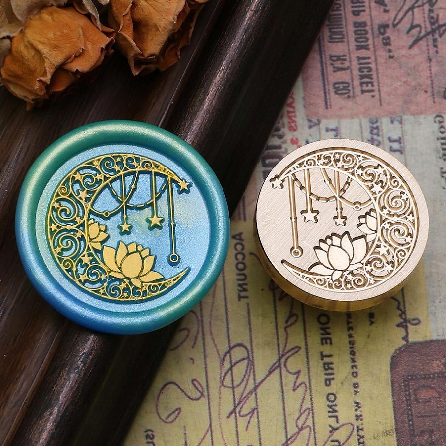 ヘッドのみ】シーリングワックス用 スタンプヘッド 25mm ムーン