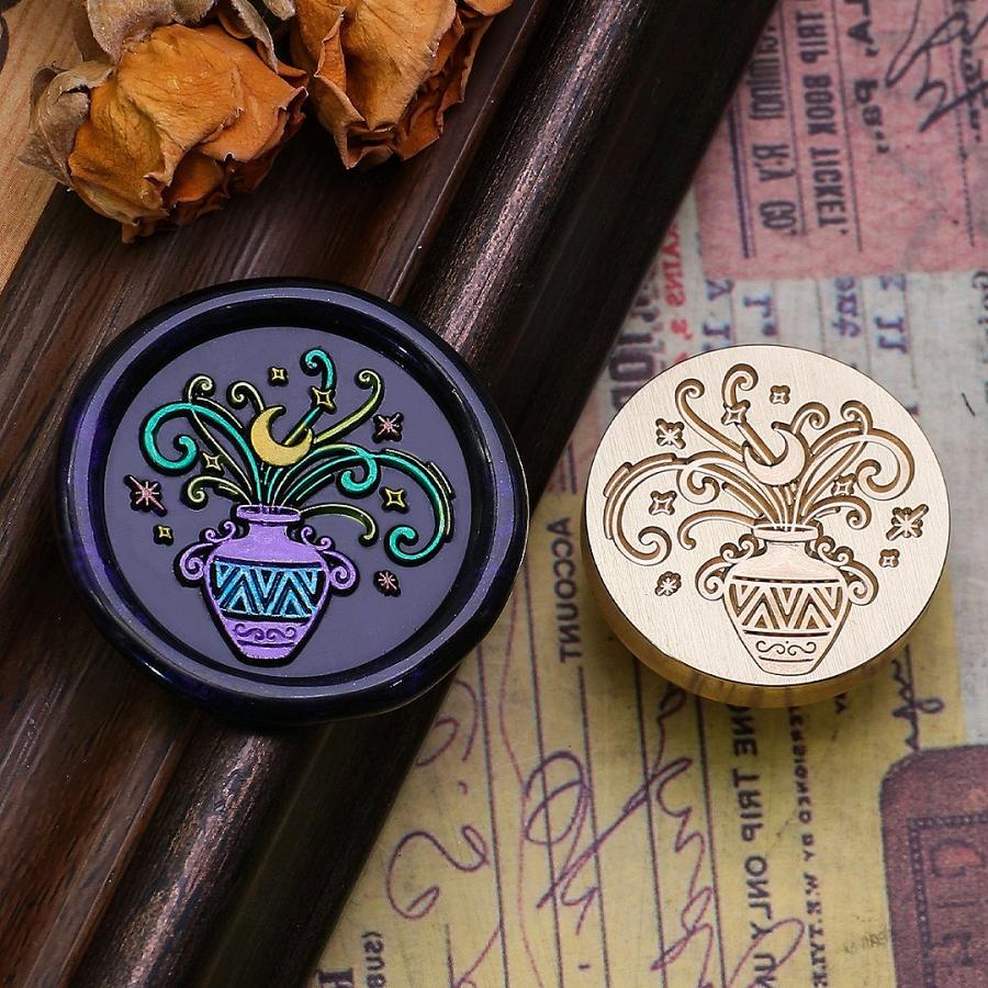 ヘッドのみ】シーリングワックス用 スタンプヘッド 25mm 月の秘薬