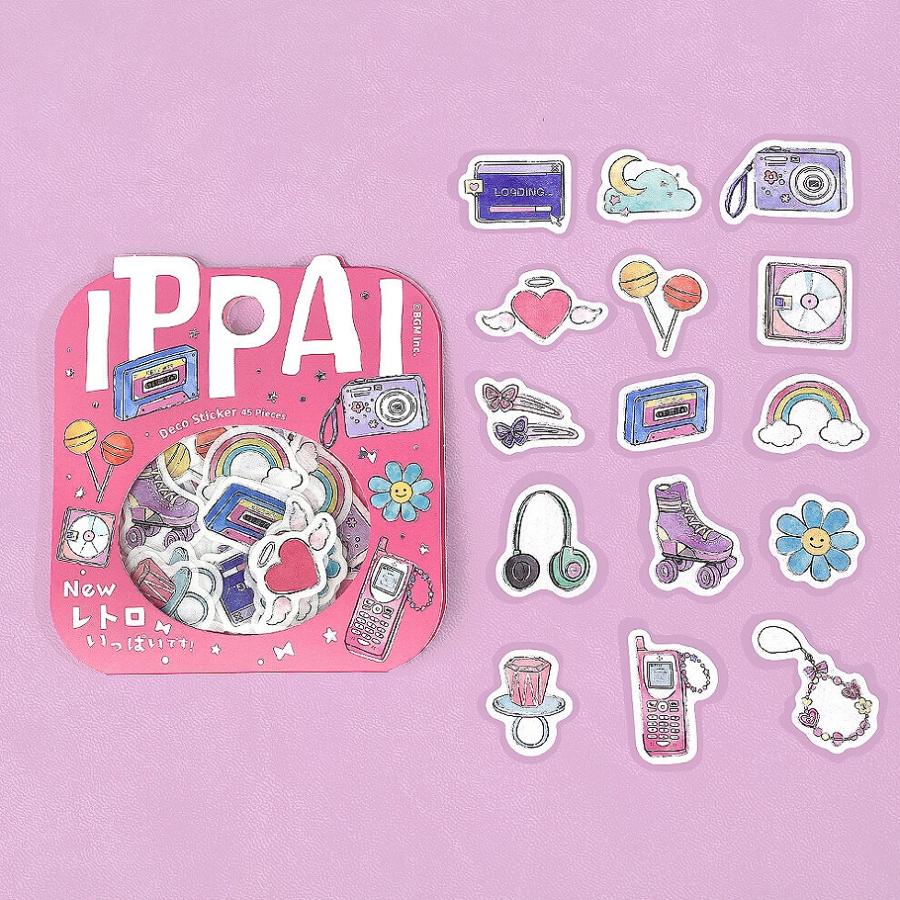BGM フレークシール 箔押し IPPAI vol.3 全6種 : あとりえほのか