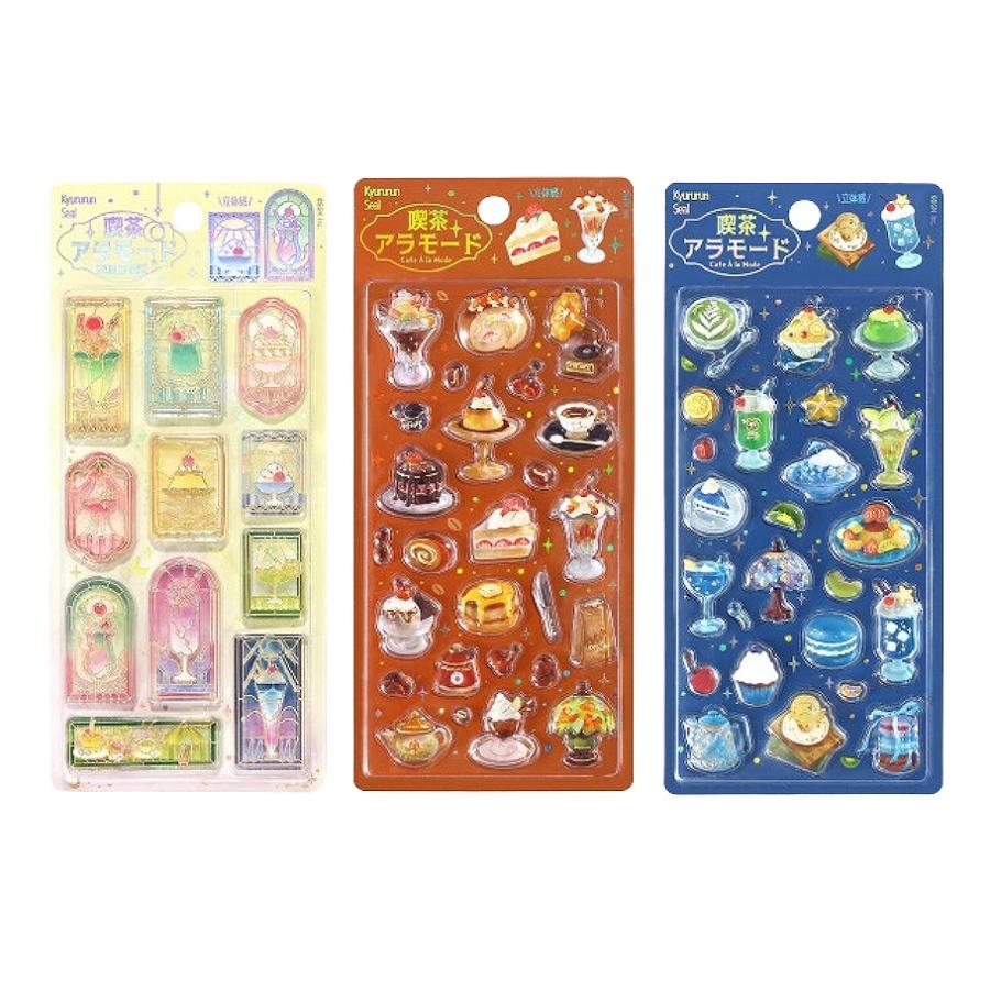 予約・1月末発送】BGM 立体シートシール きゅるるんシール 箔押しあり