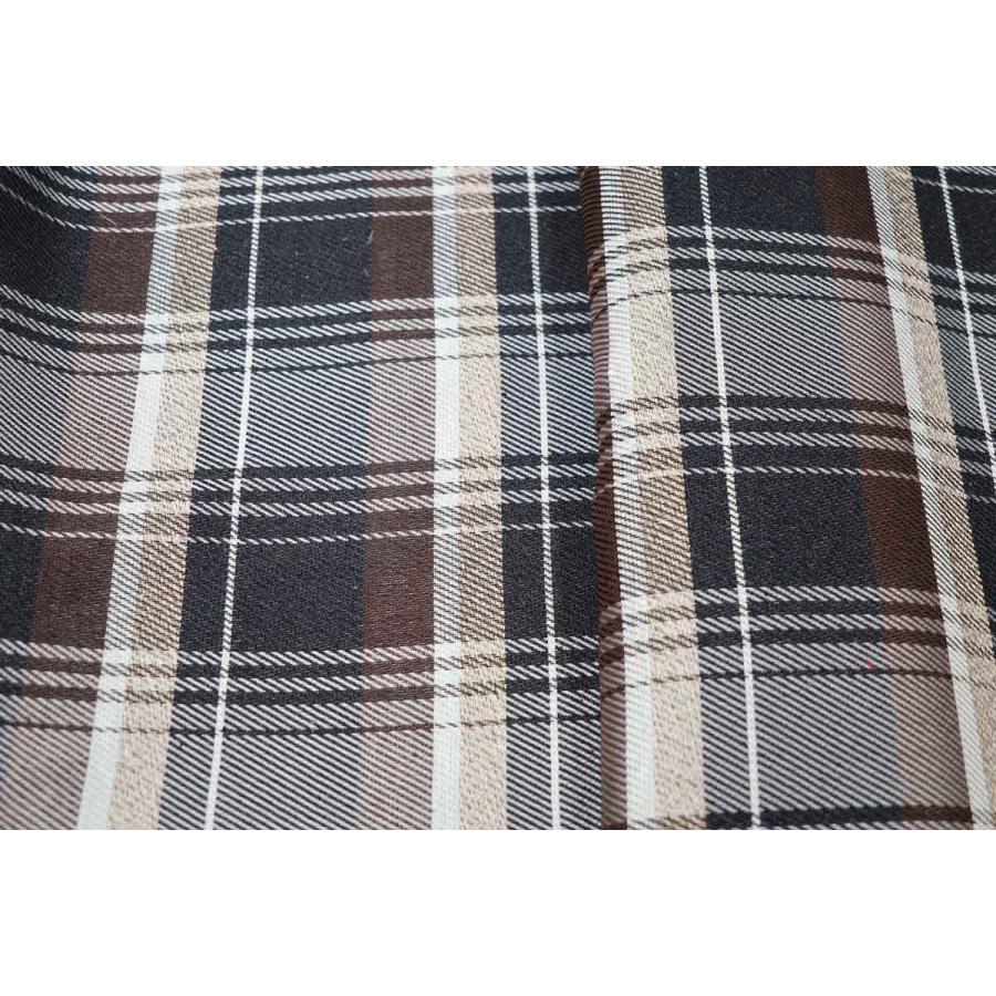 撥水加工・西陣織シルク・がま口ショルダー・タータンチェック・チャコールブラック・レディース・日本製 |  | 07