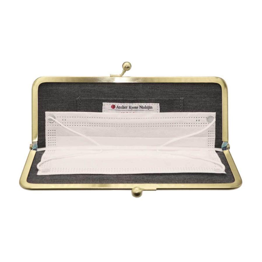 撥水加工・西陣織シルク・抗菌・抗ウイルス・がま口マスクケース・小花吹雪・日本製 |  | 10