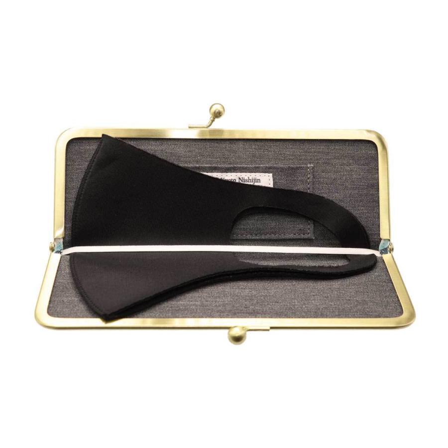 撥水加工・西陣織シルク・抗菌・抗ウイルス・がま口マスクケース・小花吹雪・日本製 |  | 11