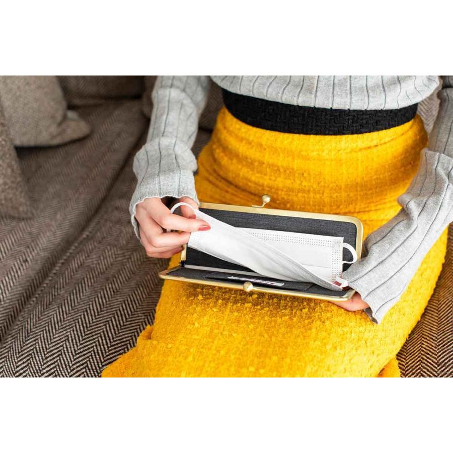 撥水加工・西陣織シルク・抗菌・抗ウイルス・がま口マスクケース・小花吹雪・日本製 |  | 18