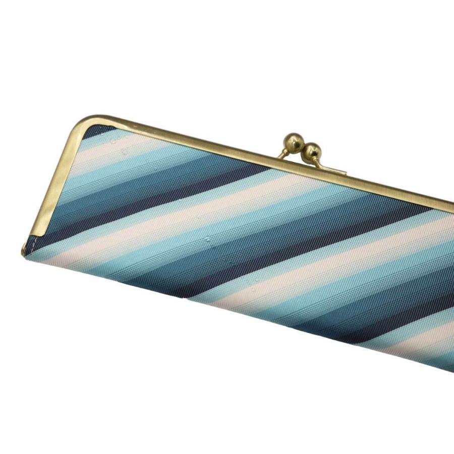 撥水加工・西陣織シルク・抗菌・抗ウイルス・がま口マスクケース・グラデーションストライプ・日本製 |  | 14