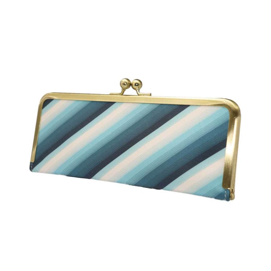 撥水加工・西陣織シルク・抗菌・抗ウイルス・がま口マスクケース・グラデーションストライプ・日本製 |  | 05