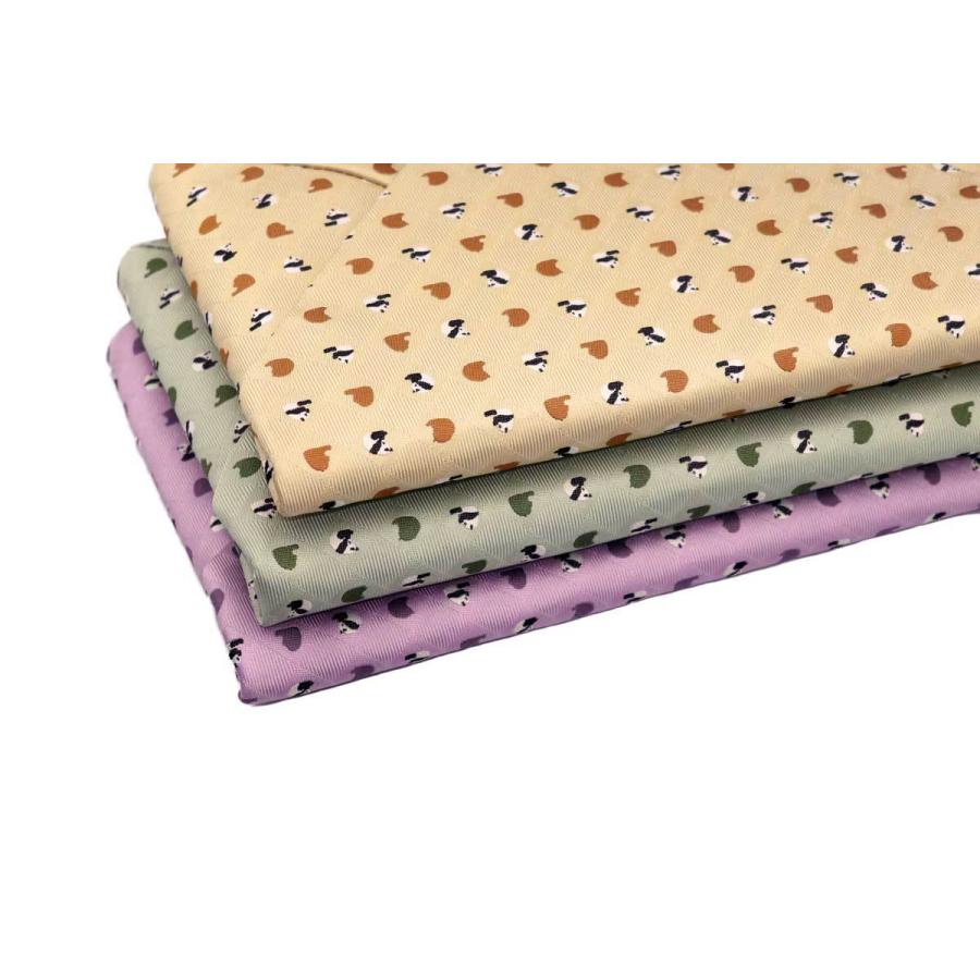 お座りパンダ&もぐもぐパンダ・西陣織シルク・和風クラッチ（数寄屋袋）・B5サイズタブレット対応・撫子色（なでしこいろ）・日本製 |  | 09