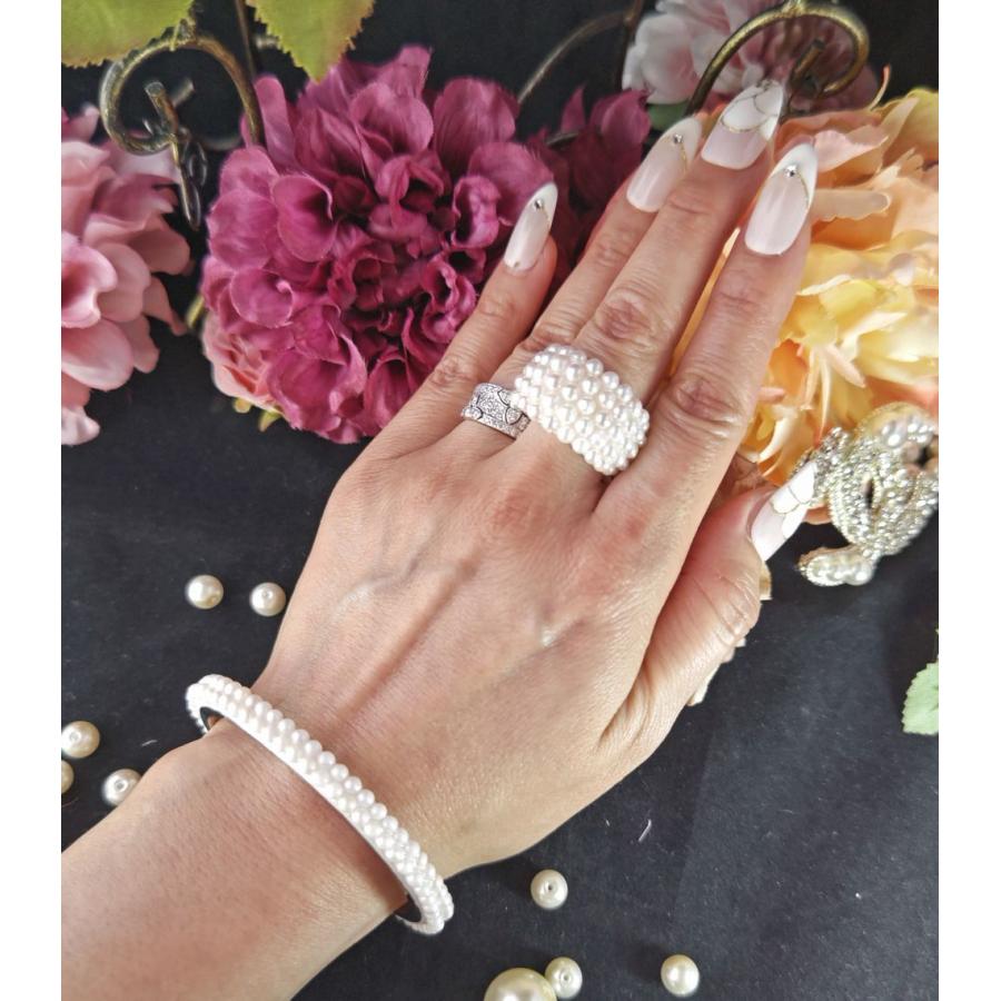 オールパールリング ALL Pearls Ring エレガントな装いに あこや真珠 