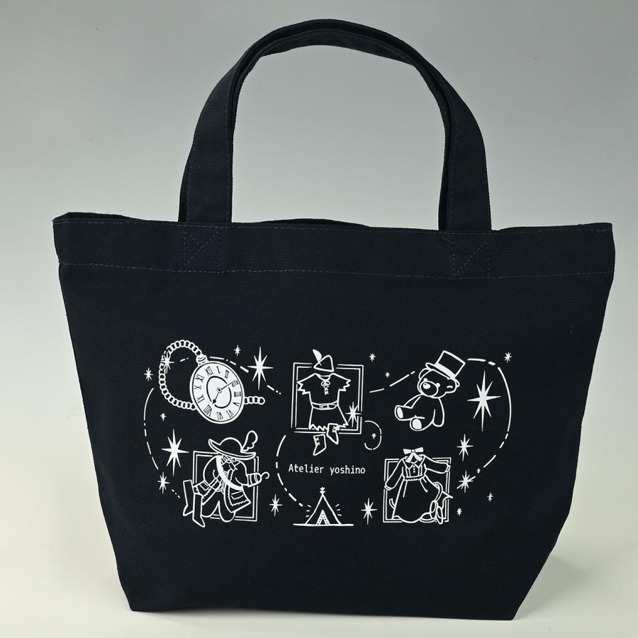 バレエストーリー・トートバッグ（ピーターパン）-ネイビーxホワイト