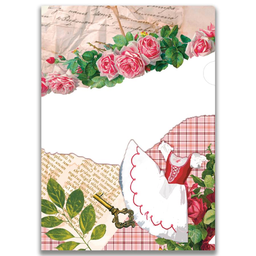 バレエ衣裳モチーフ A4クリアファイル コラージュ・コッペリア