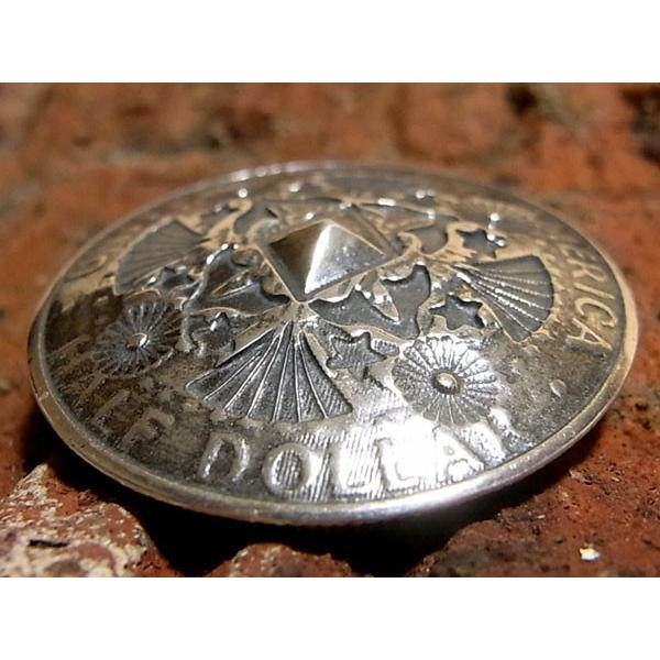 在庫一掃 コンチョ ボタン シルバー Sv950 50セント コイン カスタム デザイン レザーアイテム ネイティブ Sv925 レザークラフト 髪留め ネジ 丸カン ループ 072 新版 Kwsrbd Com