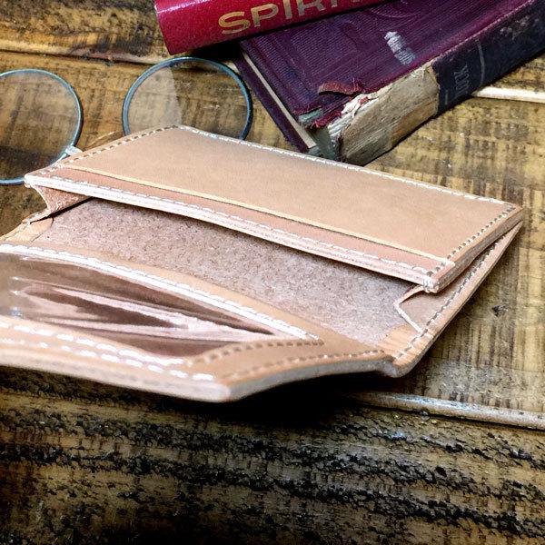 栃木レザー カードケース 免許証入れ ヌメ革 レザー 牛革 本革