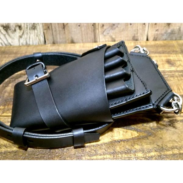 シザーケース プロ用 レザー 革 シザーホルダー ヌメ革 本革 タンニン