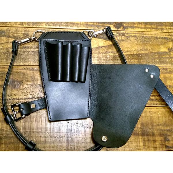シザーケース プロ用 レザー 革 シザーホルダー ヌメ革 本革