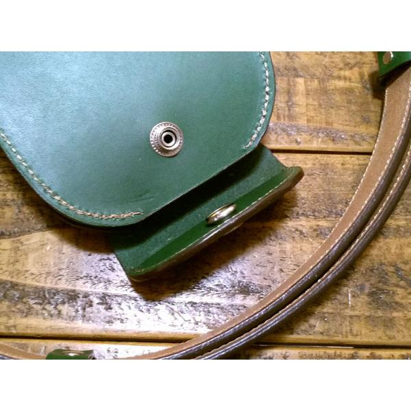 牛革オリーブグリーンのエプロンシザーケース 牛革オリーブグリーンのエプロンシザーケース