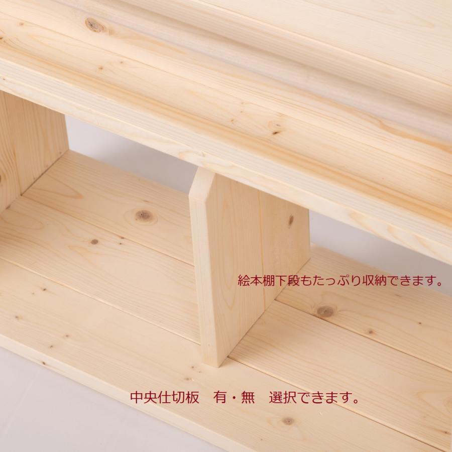 幅79cm〜83cm高さ82cm3段タイプ【オーダーメイド感覚で楽しめる！わたしだけのハンドメイド絵本棚】送料無料(沖縄除く) 完成品 日本製  子供用の画像