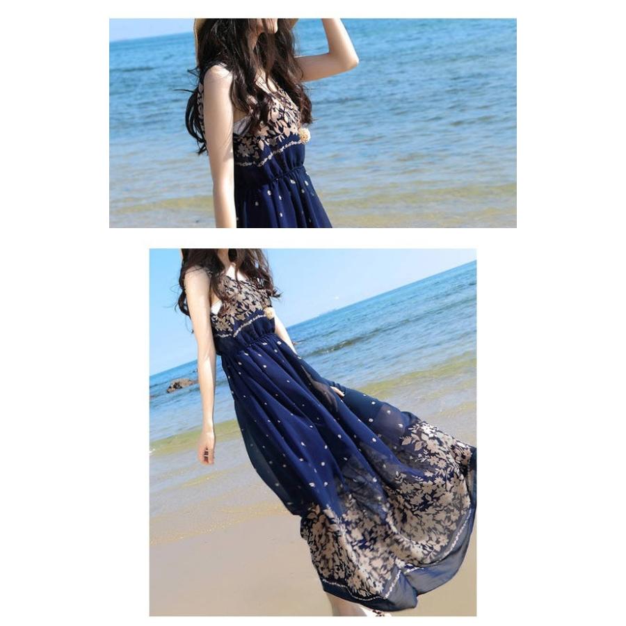 マキシワンピース 夏 きれいめ 花柄 シフォンワンピース リゾートワンピース ロングワンピース 小花柄 ボタニカル リバティ 紺 ネイビー ブルー 280wanpi Su40dai Atena 通販 Yahoo ショッピング
