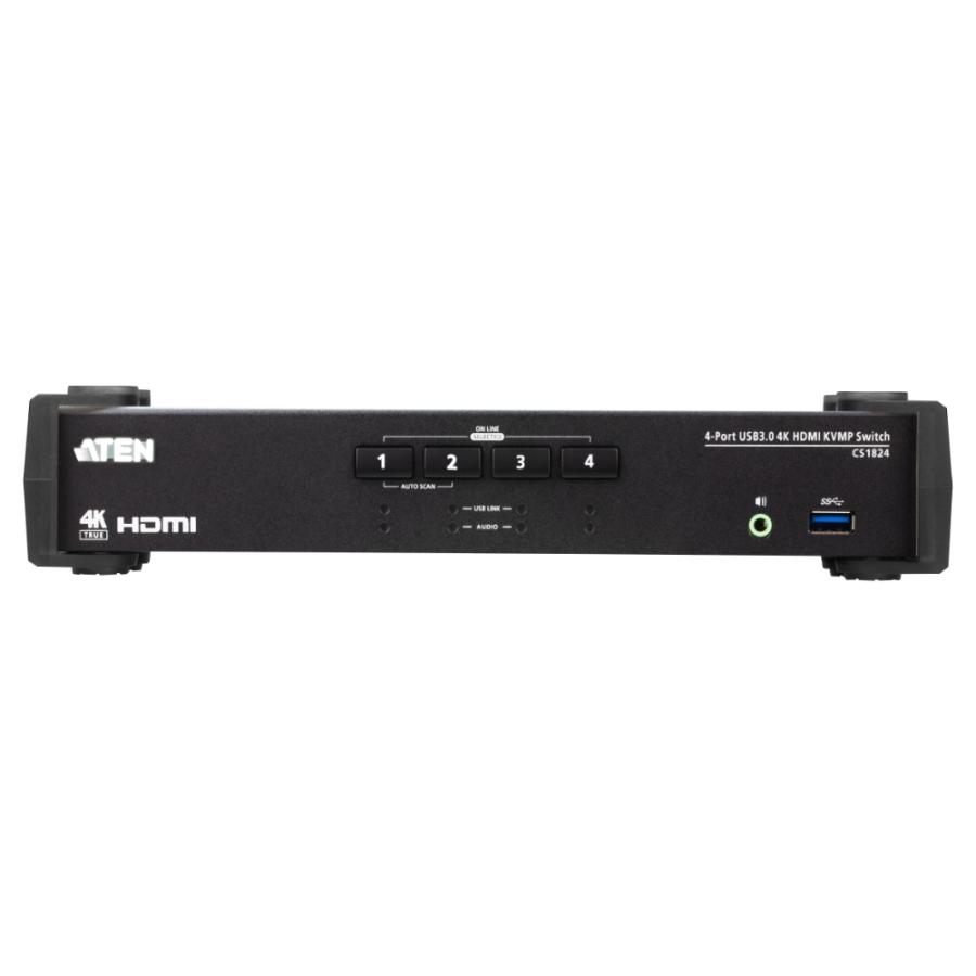 ATEN 4ポート USB 3.0ハブ搭載 HDMI KVMP?スイッチ（4K対応 