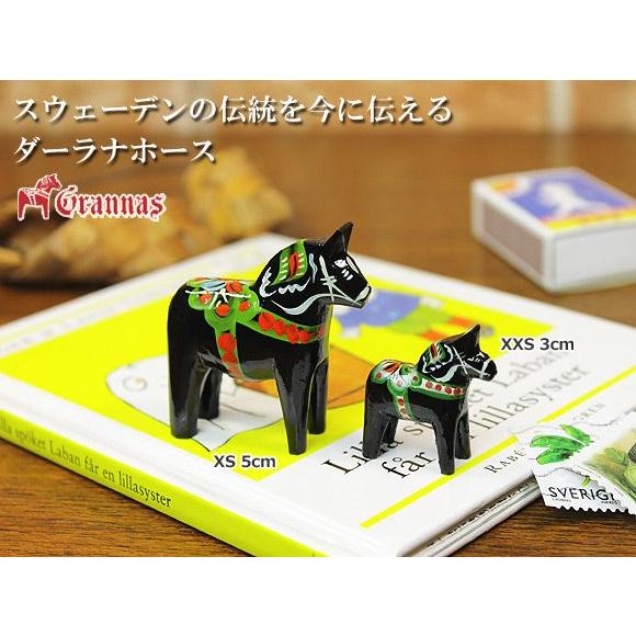 ダーラナホース ダーラナホース/ダーラヘスト 置物 ブラック/Grannas/グラナス XS