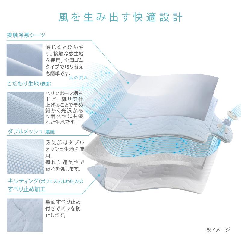 アテックス（ATEX） 快眠マット SOYO ハーフ AX-BSA608H そよ 送風