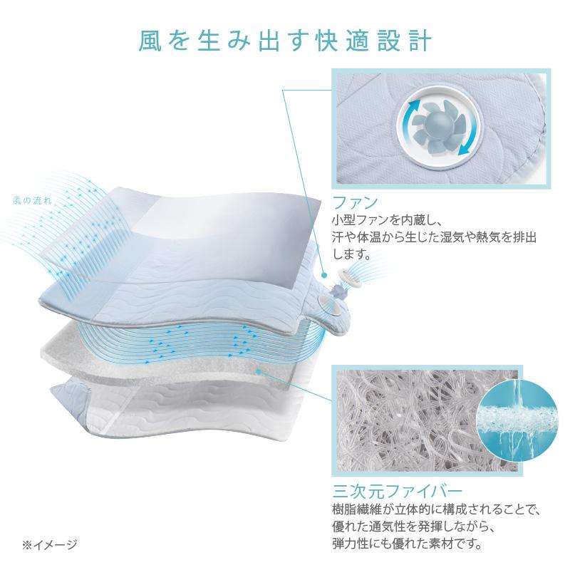 アテックス（ATEX） 快眠マット SOYO ハーフ AX-BSA608H そよ 送風