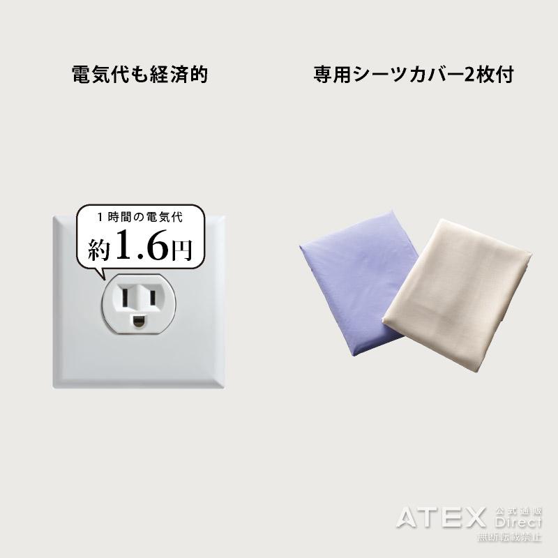 【公式店P10倍】 家庭用 電位治療器 イオネス アルファ ダブル AX-HM1010D 数量限定 マット 冬 頭痛 不眠症 肩こり 慢性便秘 保温 敷パッド ベッドバッド | アテックス | 09