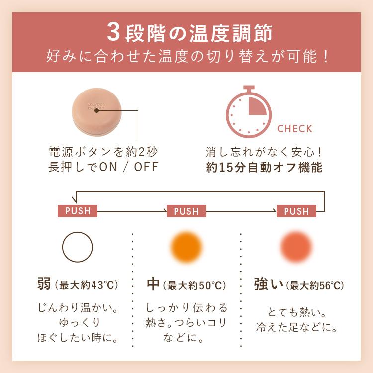 粘着シール60枚付きセット【公式店P5倍】 アテックス ルルド フェムオンテック 温灸 AX-HPL151S お灸 温活 火を使わない プレゼント ルルド クリスマス | ルルド | 13