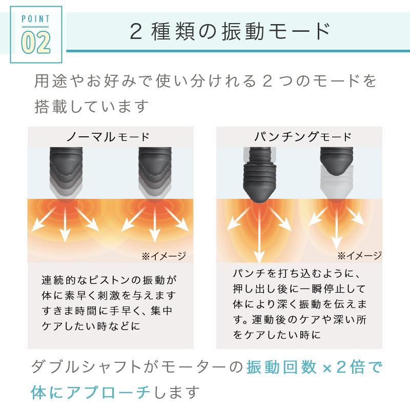 【公式店P10倍】ルルドガン クアトロ アーム付き AX-HX438 振動 ガン 筋膜リリースガン マッサージガン 首 肩 背中 足 足裏 ふくらはぎ フット マッサージ器 | ルルド | 07