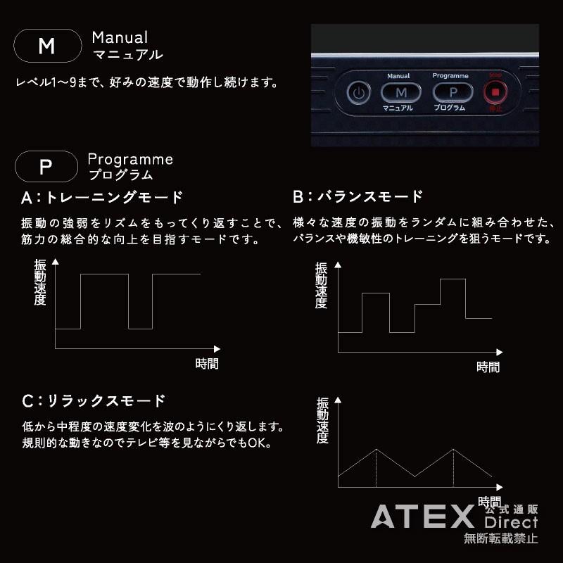 【公式店P10倍】 ルルド シェイプアップボード 振動ボード 振動マシン フィットネス 器具 筋トレ  AX-HXL300 ギフト｜atex-net｜08