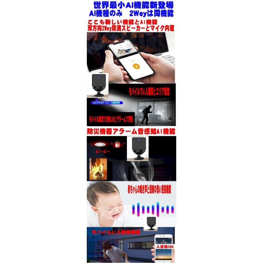 防犯カメラ 2in1 デジタルビデオカメラフルHD IPネットワークカメラ AI