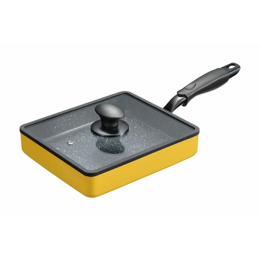 フライパンダンデライパンスクエア 　四角　蓋つき　ガラス蓋　フタ付き　ガスコンロ対応　IH対応　　22×19cm |  | 07