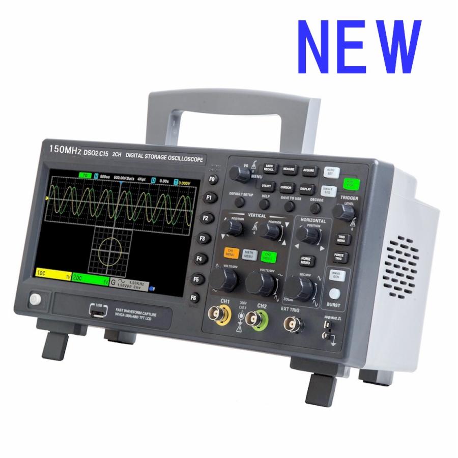 デジタルオシロスコープ 100MHz 150MHz 1Gs/s 任意波形発生器 ハイコストパフォーマンス DSO2C10 DSO2C15 DSO2D10 DSO2D15 OWONではありません | 