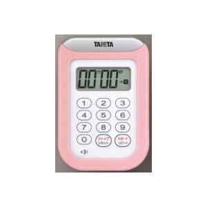タニタ　デジタルタイマー 丸洗いタイマー100分計 TD-378 （ピンク）｜atexno