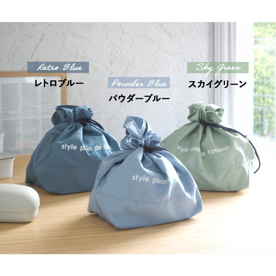 ランチバッグ 保冷 おしゃれ シンプルメッシュポケット 巾着 手提げ