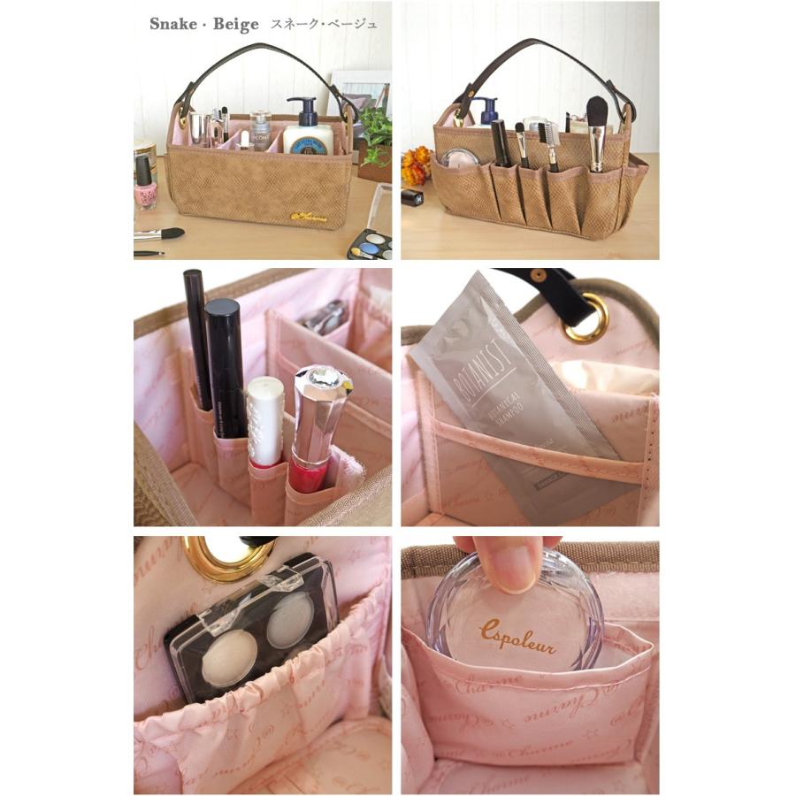 メイクボックス  鏡付き 持ち運び おしゃれ 化粧水 取っ手 収納ボックス 仕切付き メイク 収納 筆入れ付き 外ポケット |  | 08