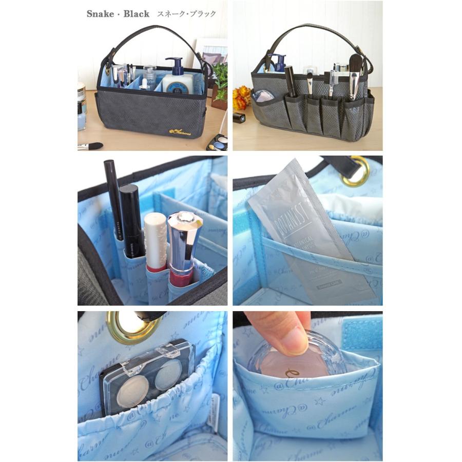 メイクボックス  鏡付き 持ち運び おしゃれ 化粧水 取っ手 収納ボックス 仕切付き メイク 収納 筆入れ付き 外ポケット |  | 09