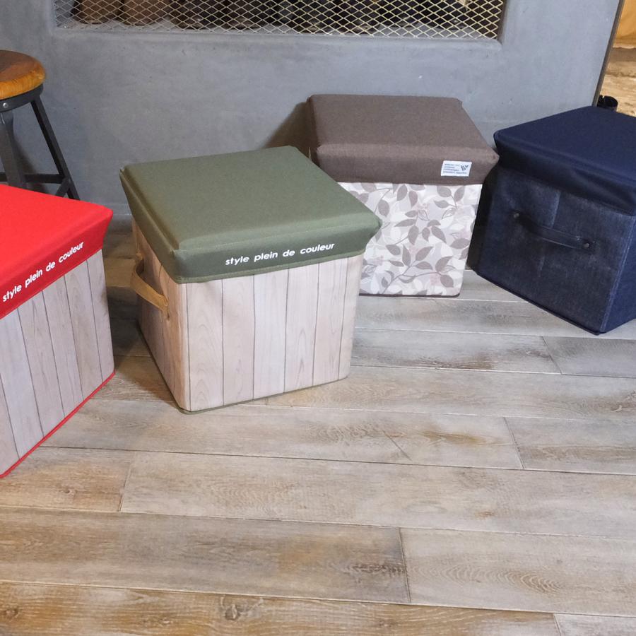 おしゃれ リビング収納 オットマン 子供部屋収納ボックス 組み立て収納 衣類収納 折りたたみ 踏み台 椅子 チェア 玄関収納  片づけ 玄関ベンチ おもちゃ箱 |  | 19