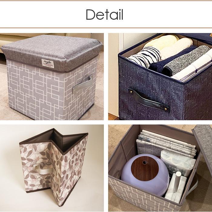 おしゃれ リビング収納 オットマン 子供部屋収納ボックス 組み立て収納 衣類収納 折りたたみ 踏み台 椅子 チェア 玄関収納  片づけ 玄関ベンチ おもちゃ箱 |  | 14