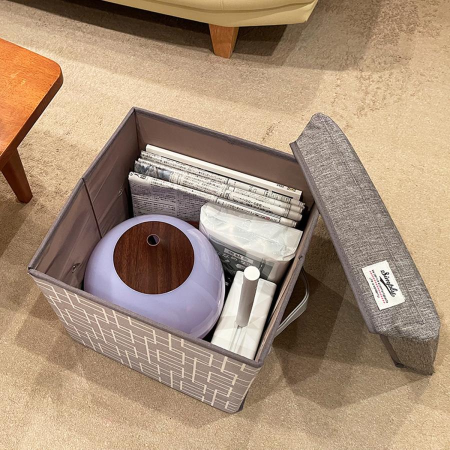 おしゃれ リビング収納 オットマン 子供部屋収納ボックス 組み立て収納 衣類収納 折りたたみ 踏み台 椅子 チェア 玄関収納  片づけ 玄関ベンチ おもちゃ箱 |  | 17