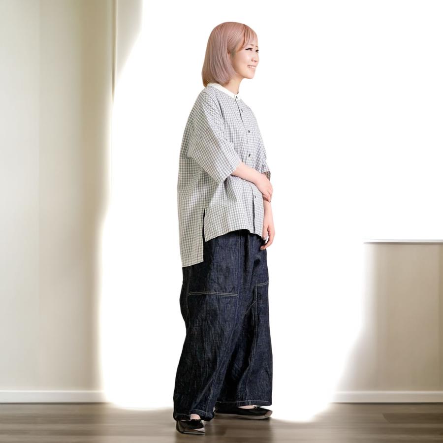 Brocante サルエルパンツ ブロカント ポムパンツ 10ozデニムパンツ