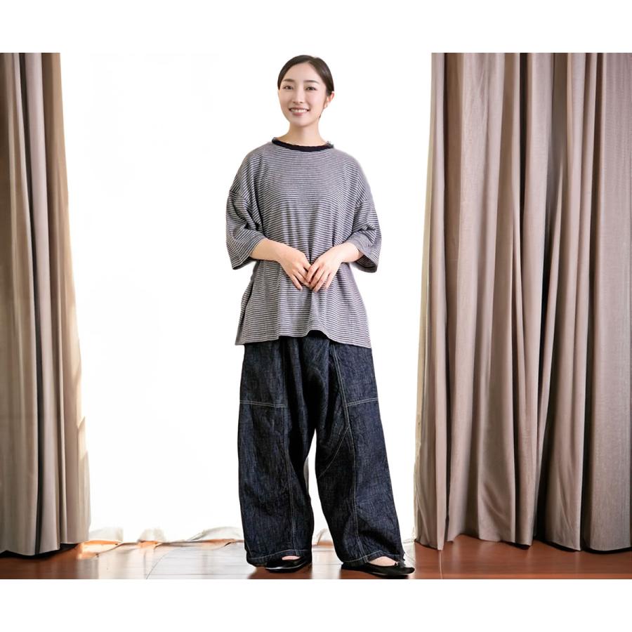 Brocante サルエルパンツ ブロカント ポムパンツ 10ozデニムパンツ