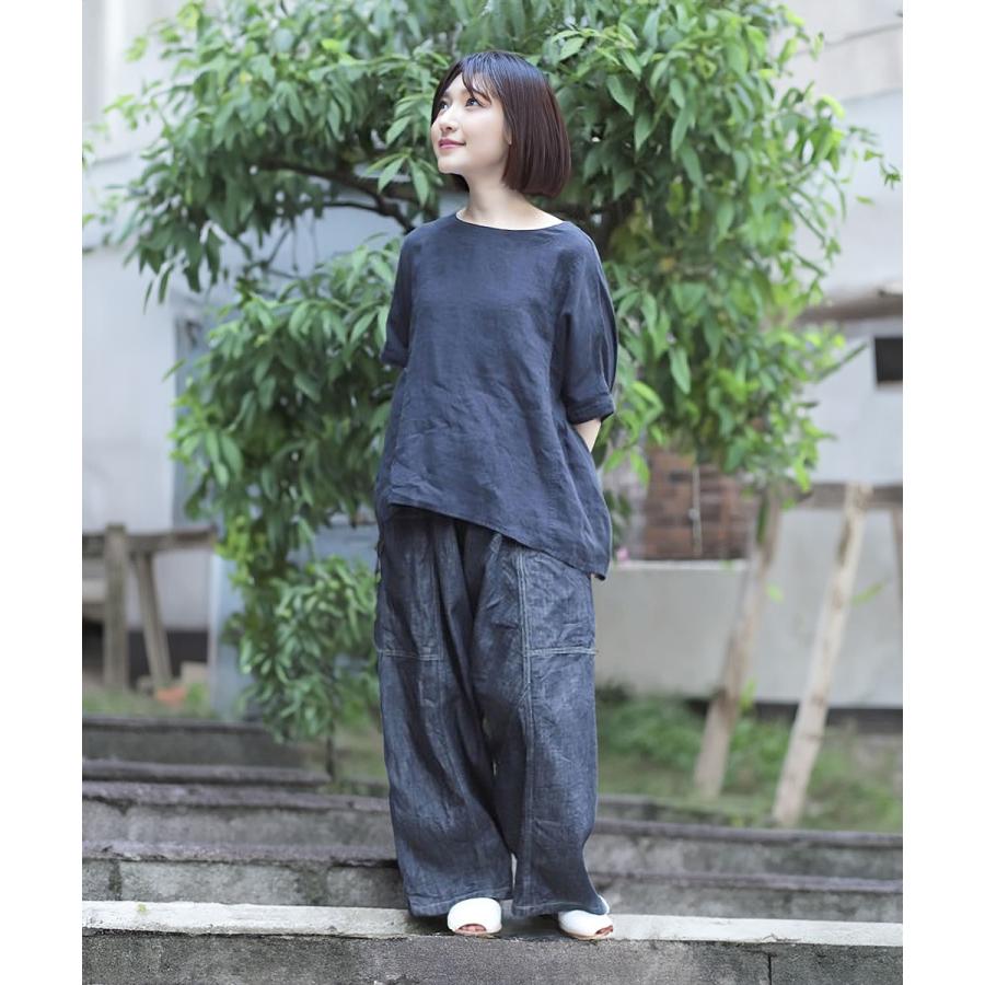 Brocante サルエルパンツ ブロカント ポムパンツ 10ozデニムパンツ