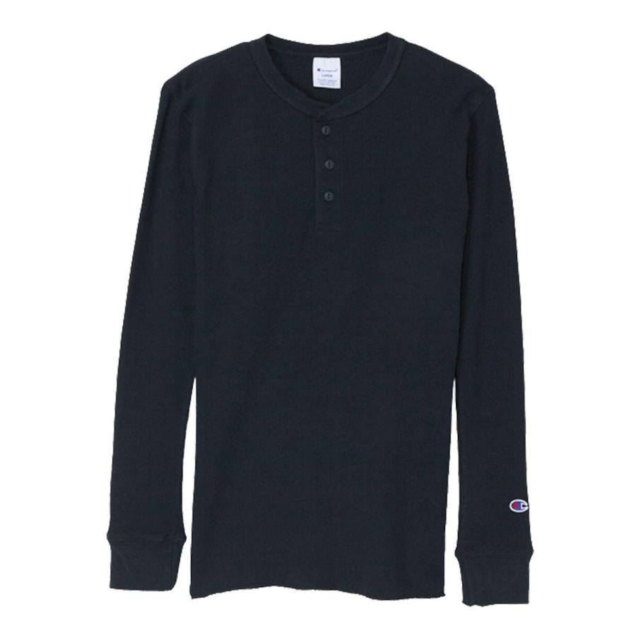 Champion チャンピオン ヘンリーネックロングスリーブTシャツ 