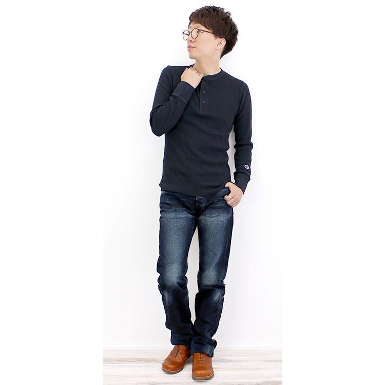 Champion チャンピオン ヘンリーネックロングスリーブTシャツ 