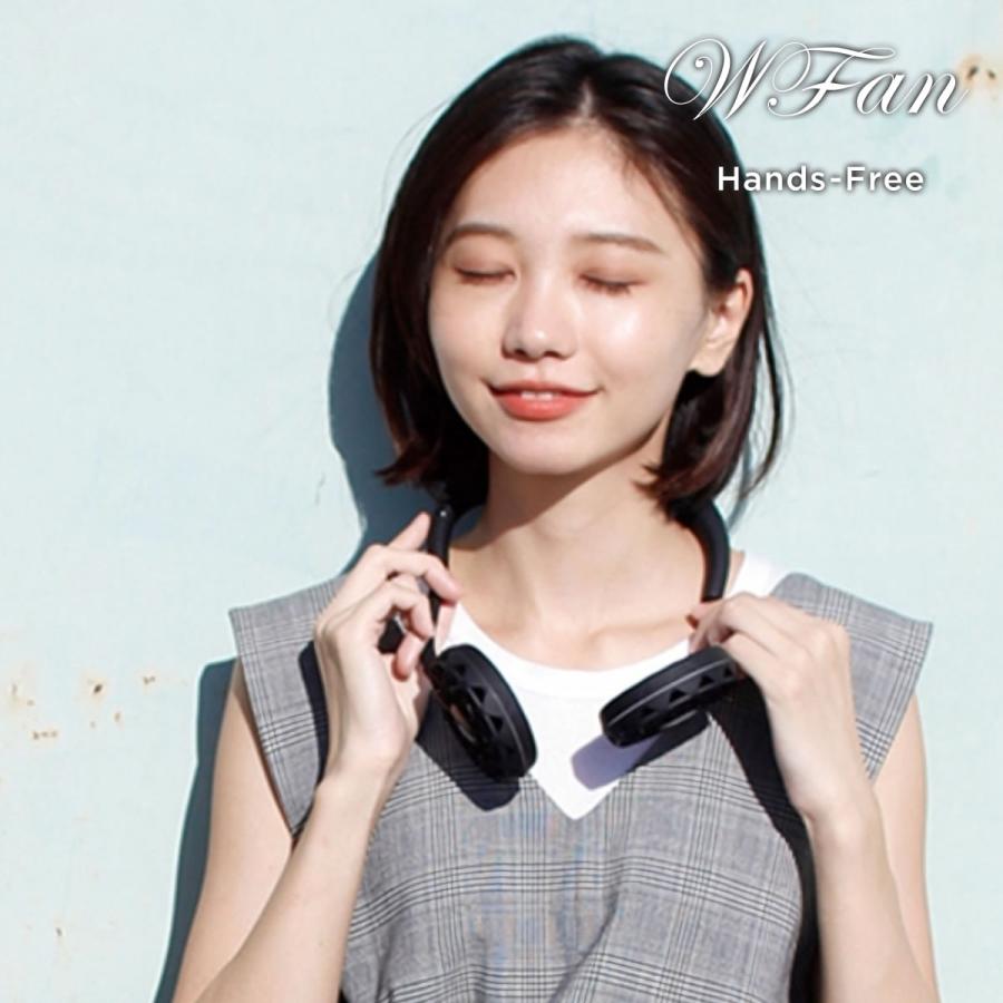 WFan ダブルファン 首掛け扇風機 ハンズフリー ヨガエアー USB充電式 SPICE OF LIFE スパイス 携帯用扇風機 暑さ対策 熱中症対策 メンズ レディース 爆買 | SPICE of Life | 21