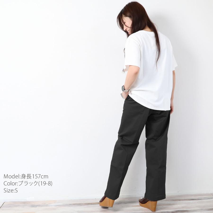 チノパン ドミンゴ レディース ワイド ストレートトラウザー パンツ DMG ルーズ カラーパンツ ディーエムジー D.M.G 爆買_18