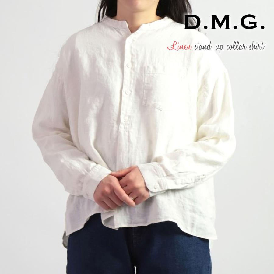 D.M.G. スタンドカラーシャツ ドミンゴ DMG プルオーバーワイドシャツ