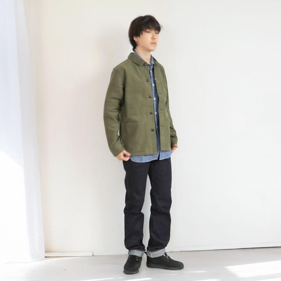 FOB FACTORY 美品 ごま塩 ワーク ベスト L ブラック シャンブレー FOB FACTORY（エフオービーファクトリー） シャンブレー ワークシャツ