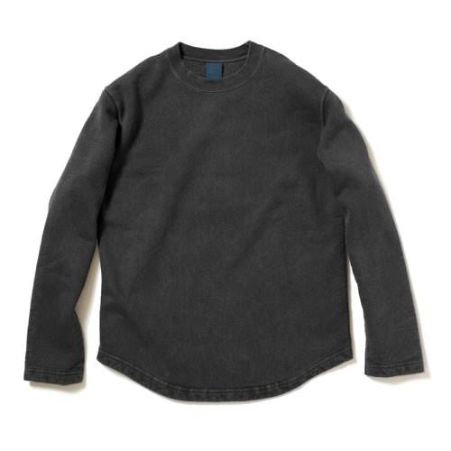 good on ダークグレー クルーネック トレーナー GOOD ON トレーナー グッドオン ラフクルースウェット 長袖