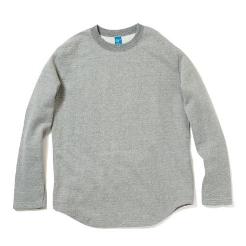 good on ダークグレー クルーネック トレーナー GOOD ON トレーナー グッドオン ラフクルースウェット 長袖